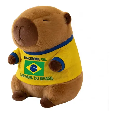 Pelúcia Capivara Torcedora Do Brasil