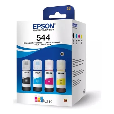 Tinta Para L3250 L3210 T544 L3150 - Kit 04 Cores Tinta Mix