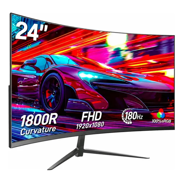 Monitor Gamer Curvo 24'' Ips Full Hd 180hz 1ms Freesync Hdmi
