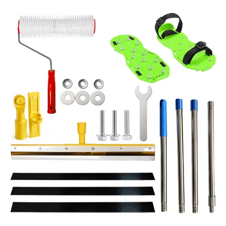 Kit Piso Autonivelante Rodo Dentado Extensor Rolo Fura Bolha