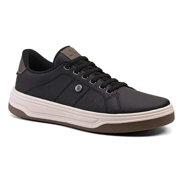 Tênis Casual Design Elegante Versátil Polo Wear Preto