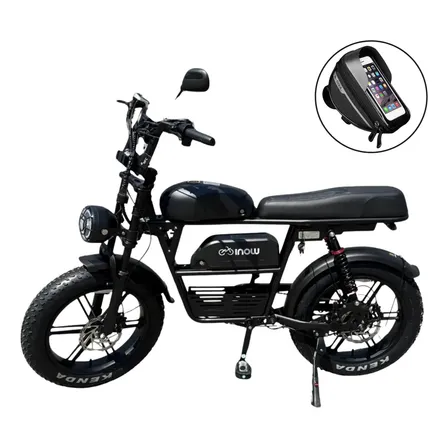 Bike Bicicleta Eletrica V35 1000w Duas Baterias 120km Cesto