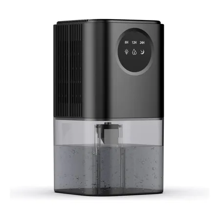 Desumidificador De Ar Elétrico Antimofo Para Ambiente 1.7l Preto 127/220v