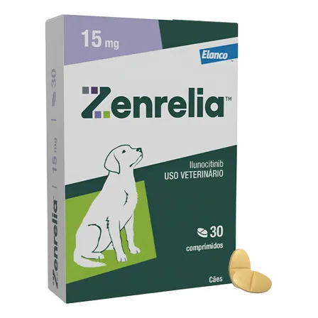 Zenrelia 15mg 30 Comps Para Dermatite Em Cães Elanco
