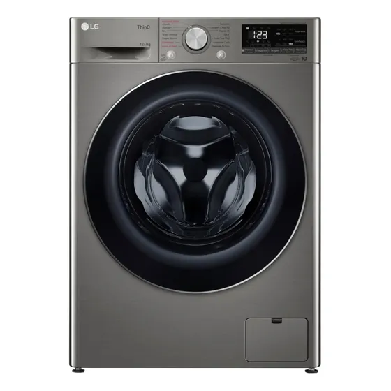 Lava Seca Lg Smart Vc4 12kg Inox Look Com Ia Aidd Cv5012pc4