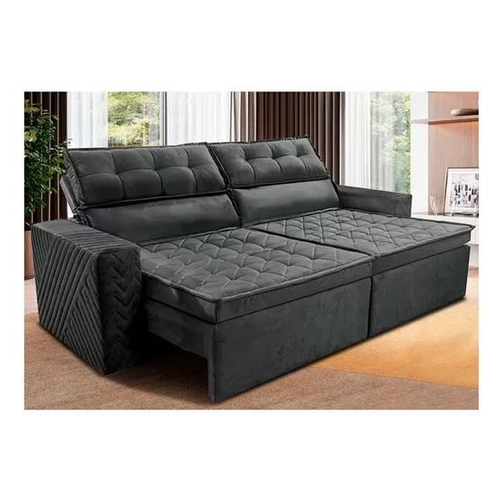 Sofá 3 Lugares Cama Inbox Belém Retrátil/reclinável