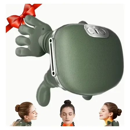 Massageador Elétrico Para Pescoço E Ombros Com Aqu 127/220v Verde