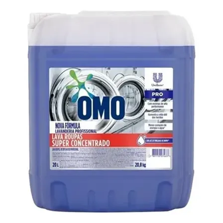 Omo Detergente Líquido Super Concentrado P/ Roupa 20l