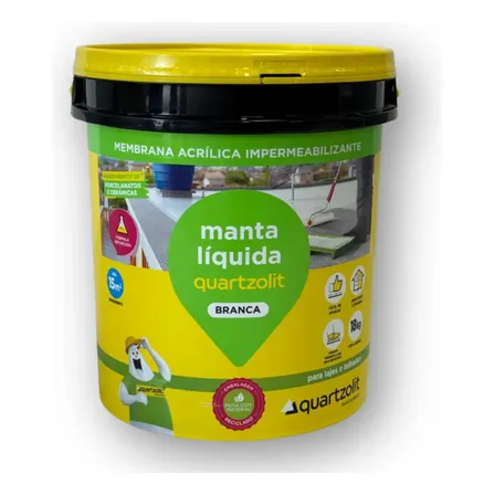 Impermeabilizante Manta Líquida Branca Quartzolit 18kg