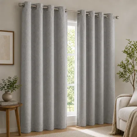 Cortina 100% Blackout Slim Linho P/ Varão 2,00m X 1,70m