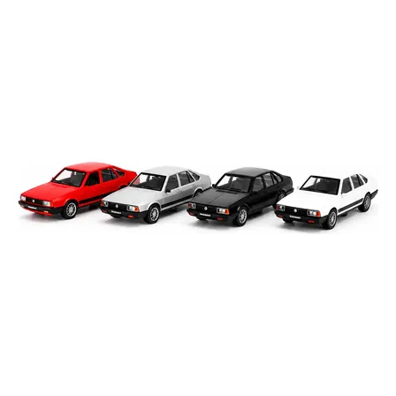 Kit C/ 4 Miniatura Passat Clássico Escala 1:32 Metal