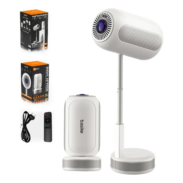 Projetor Portátil Basike Smart 4k 1080p 20000 Ansi Lumens