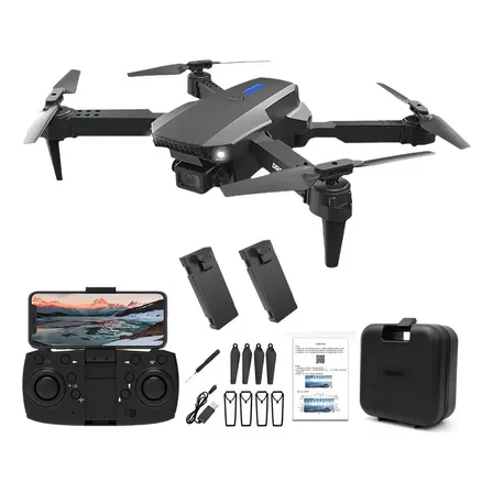 Drone Pro Full Hd Dobrável Wi-fi Câmera Completo 2 Baterias