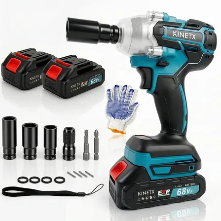 Chave De Impacto 880nm 68vf 2 Baterias Brushless Acessórios