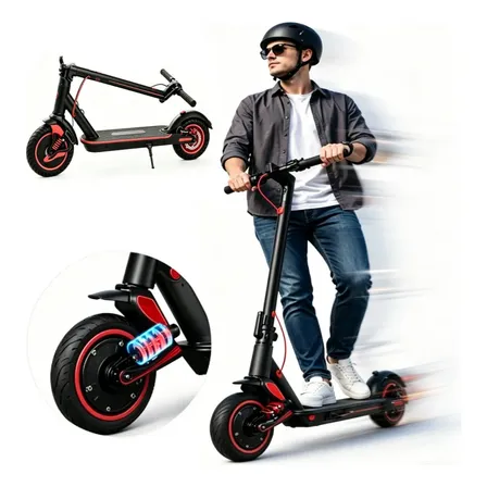 Patinete Elétrico Adulto 350w 30km/h Dobrável Amortecedores