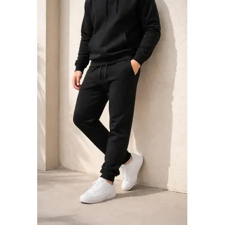 Calça Moletom Masculina Voker Jogger Forrada Com Bolsos