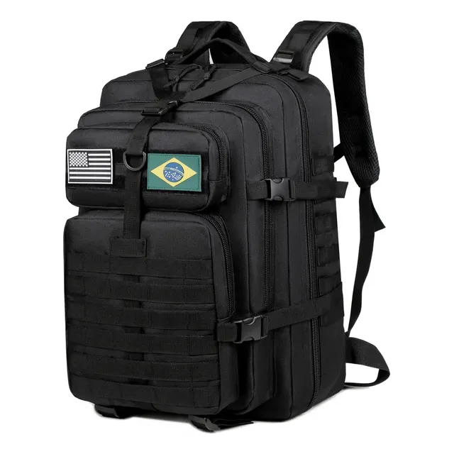 Mochila Masculina Tatica 50l Impermeavel Militar Reforçada Preto