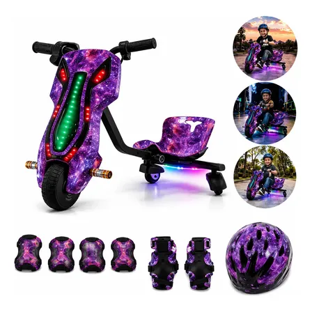 Patinete Elétrico Triciclo Infantil Drift 250w Com Bluetooth