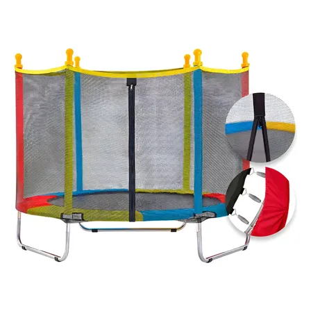 Cama Elástica Infantil De 1.40m C/ Rede De Proteção Até 70kg