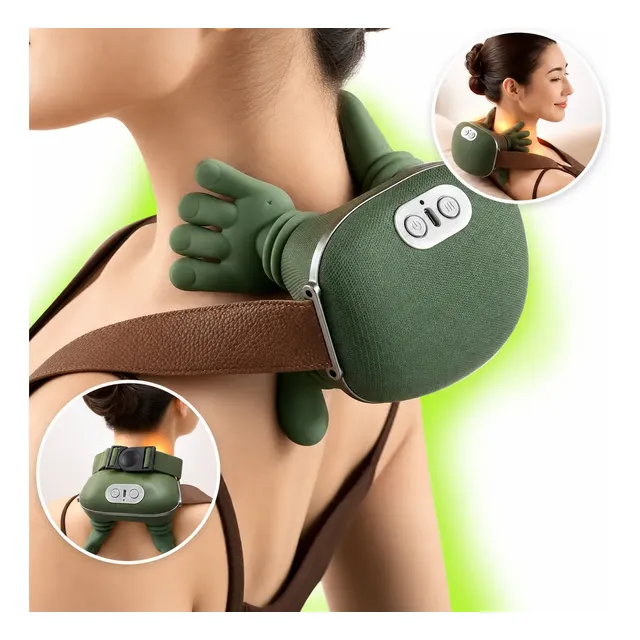 Massageador Pescoço Ombro Maozinha 3d Aquecimento Elétrico
