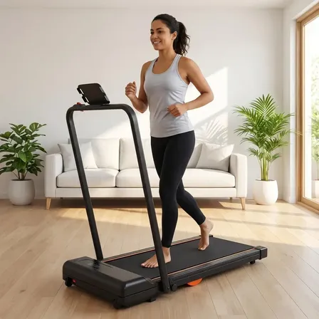 Esteira Ergométrica Led Elétrica Dobrável Casa 12km/h 120kg Preto 127v