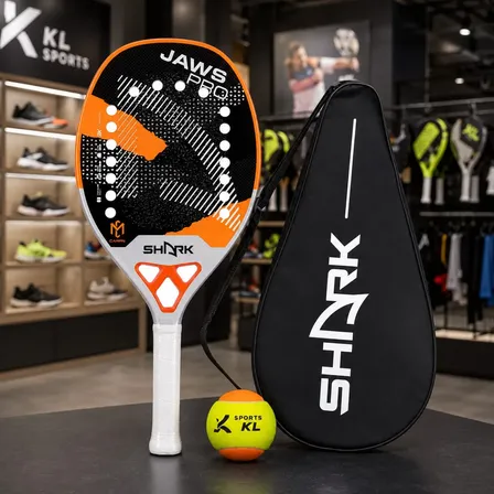 Raquete De Beach Tennis Shark Jaws Pro 22mm Cappelletti