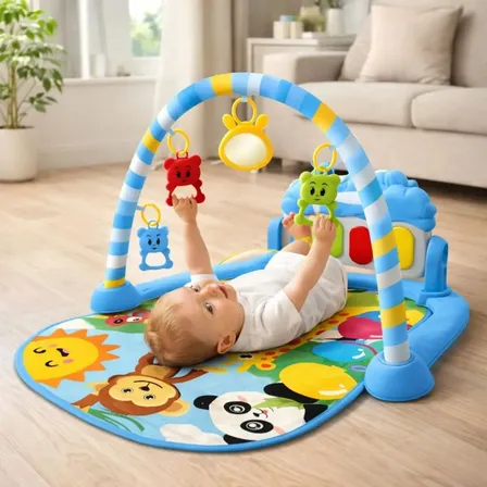 Tapete De Atividades Musical Bebê Piano Interativo Ginásio