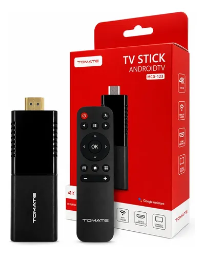 Tv Stick Tomate Mcd-123 Android Tv 4k Chromecast Preto Padrão