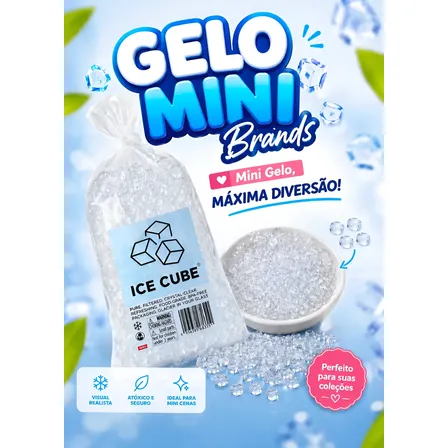 Mini Brands Gelo Miniatura Geladeira Casa Boneca Realista