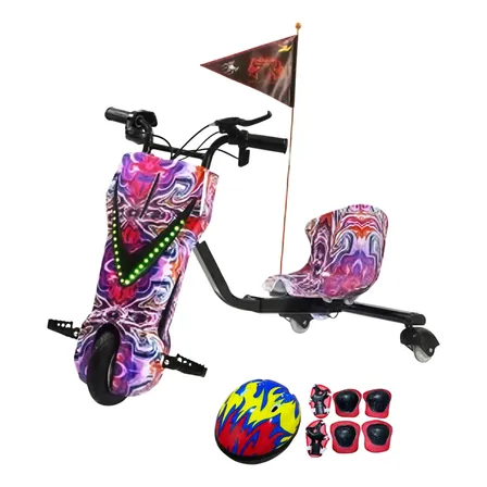 Triciclo Elétrico Infantil Drift 350w Led Rgb Bluetooth