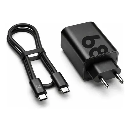 Carregador Turbo Usb-c 68w Para Motorola Edge Moto G Preto