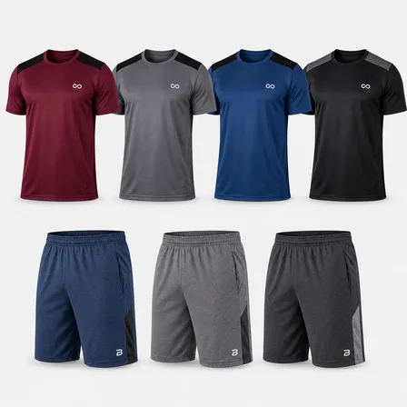 Kit 7 Peças Conjunto Academia Premium Fitness