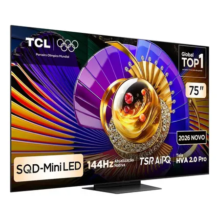 Smart Tv 75 4k 75c7l Sqd-mini Led Google Tv 144 Hz Tcl