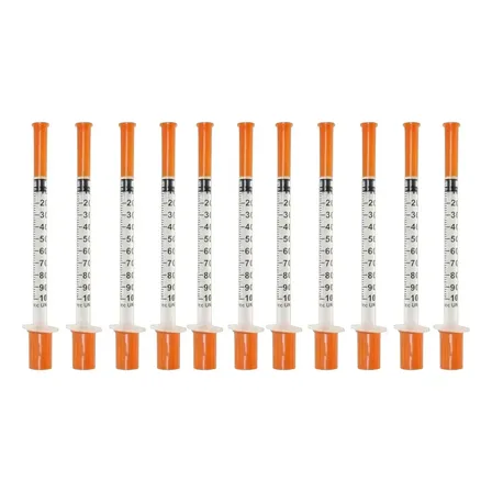 Seringa Insulina 1ml Agulha Fixa 8x0,30 - 10 Unidades 1 Ml