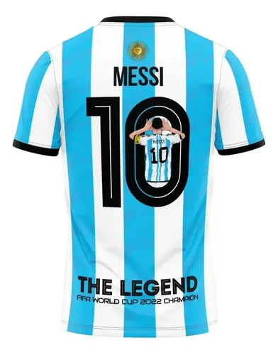 Camisa Futebol Time Argentina 10 Messi Lançamento Torcedor