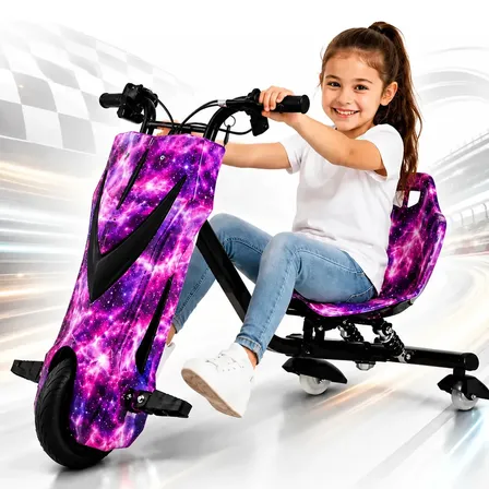Triciclo Eletrico Infantil Drift 350w Luzes Rgb +brinde