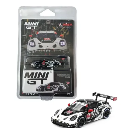 Mini Gt #1143 Porsche 911 Gt3 R 77 Rexy Skeleton Imsa Petit