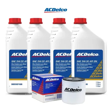 Kit Troca Oleo 5w30 Sintetico Onix 2013 2014 2015 1.4