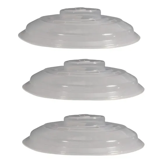 Kit 3 Tampa Para Micro-ondas Inplast Free Bpa