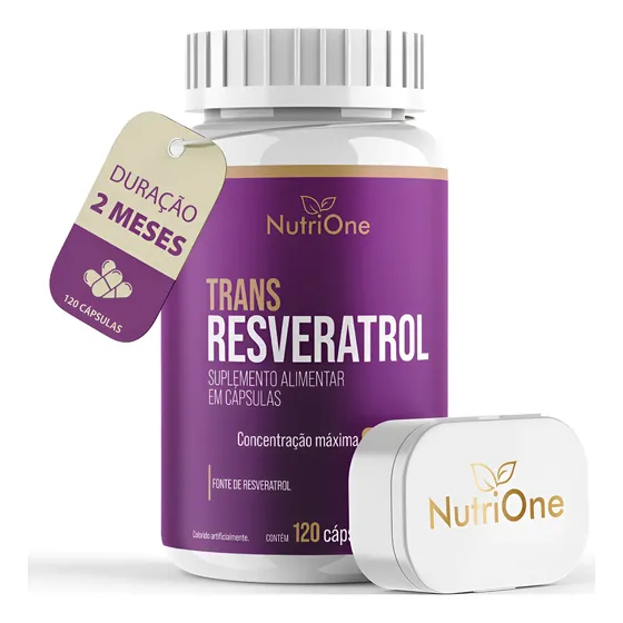 Trans-resveratrol Concentrado 500mg 120 Capsulas - Nutrione