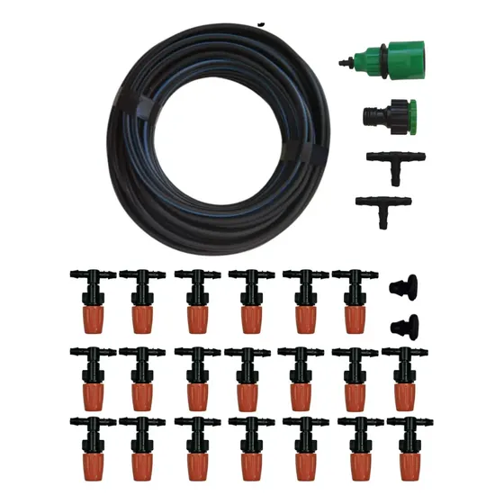 Kit Irrigação Por Nebulização Nevoa 20 Bicos Ajustável