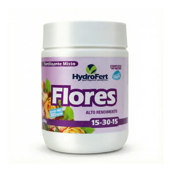 Fertilizante Hydrofert Flores Npk 15-30-15 Granulado 200g.