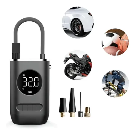 Calibrador Compressor Pneu Digital Carro Bike Moto Sem Fio