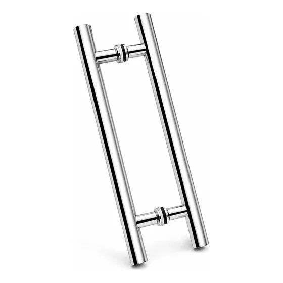 Puxador Redondo Aço Inox 45cm Portas Madeira/vidro Polido