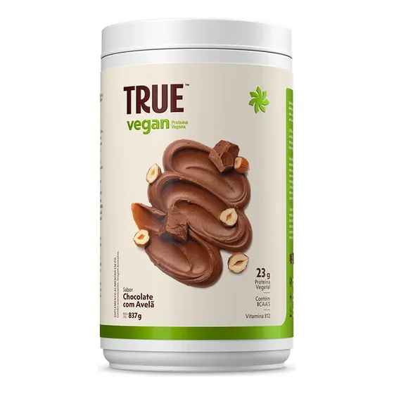 True Vegan Protein Chocolate Com Avelã 837g True Source