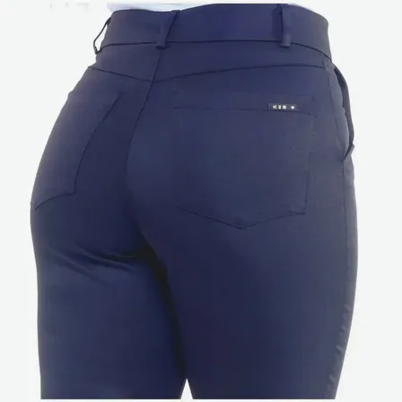 Calça Social Feminina K2b Cintura Alta Com Bolsos