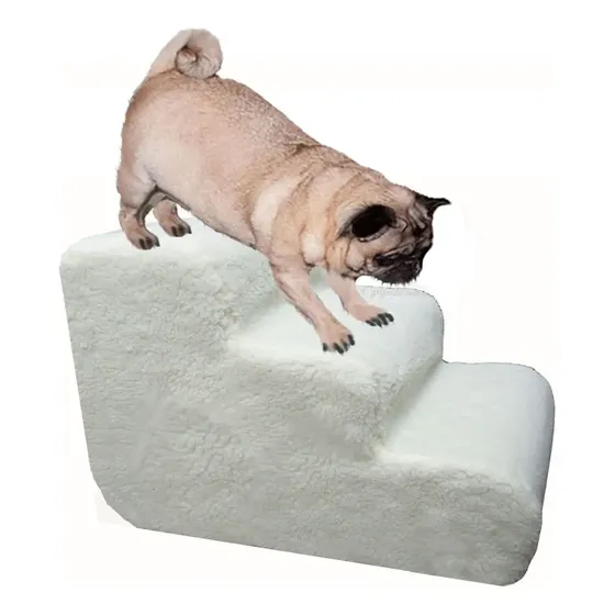 Escada Pet Acesso Cães Idosos Obesos Pelúcia Altura 50 Cm