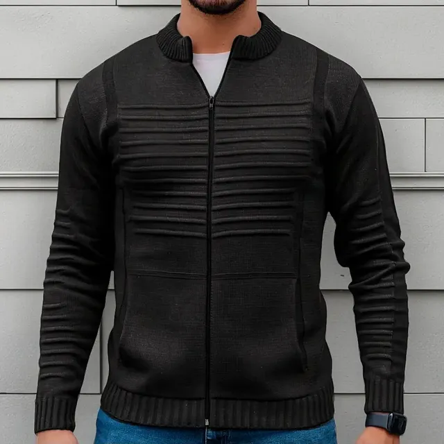 Blusa De Frio Lã Masculina Frio Zíper Quentinha Inverno Luxo