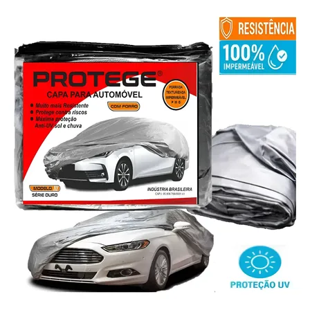 Capa Pra Cobrir Carro Automotiva 100% Impermeável Com Forro