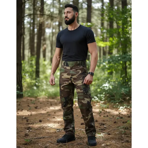 Calça Camuflada Militar Tática Reforçada Airsoft Rip Stop